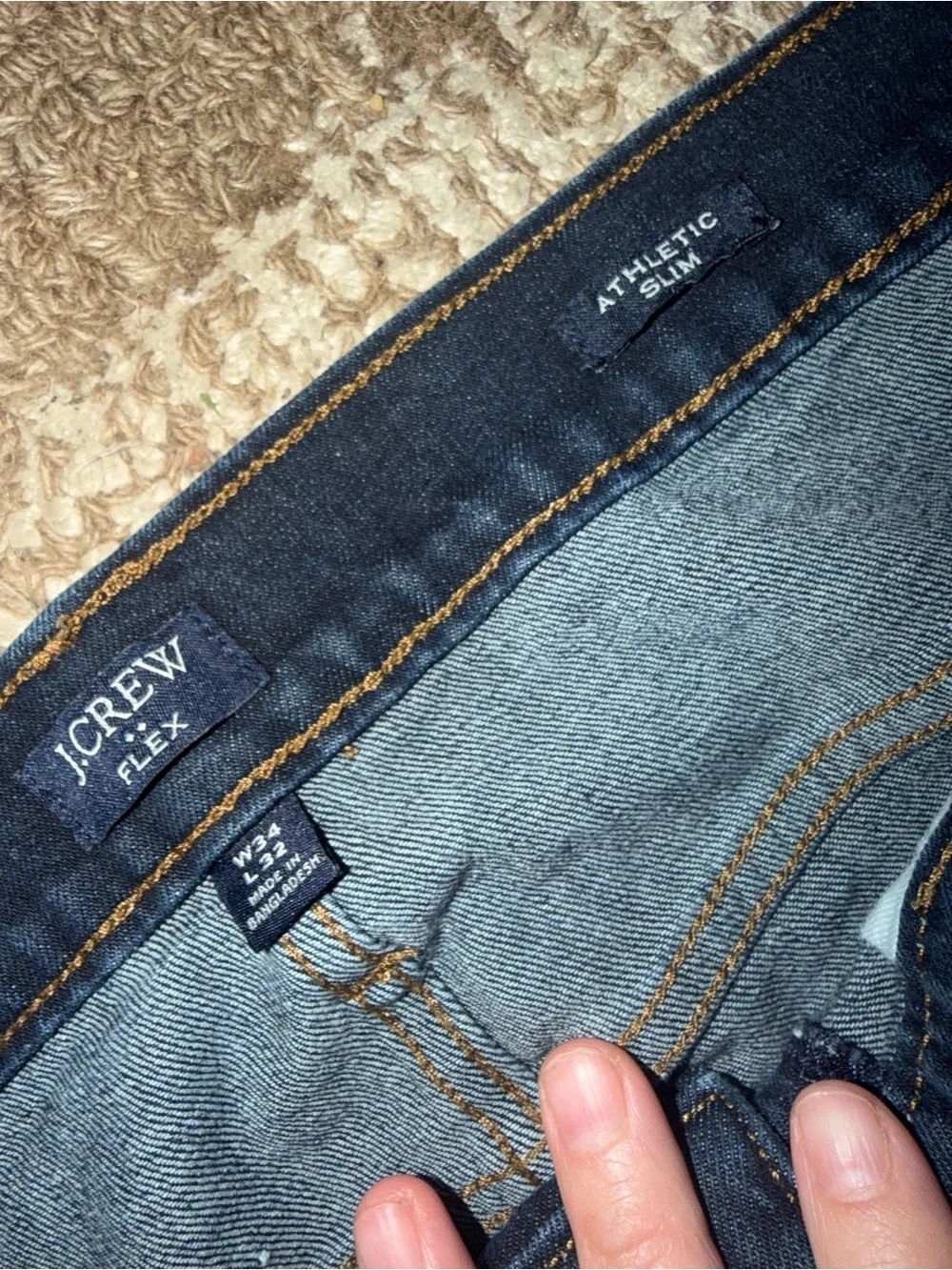 J. Crew Men’s Dark Indigo Straight Jeans